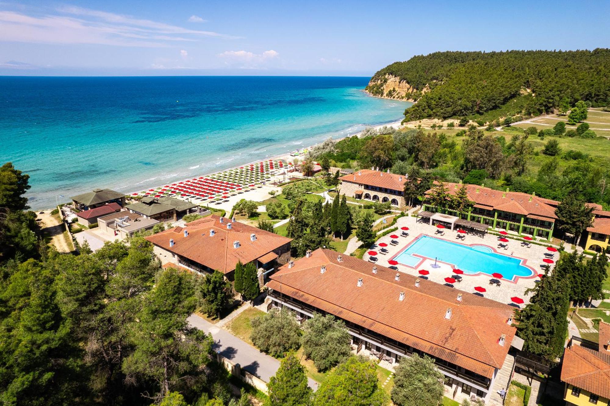 Simantro Beach Sani (Chalkidiki) Exterior foto Aerial view of the resort