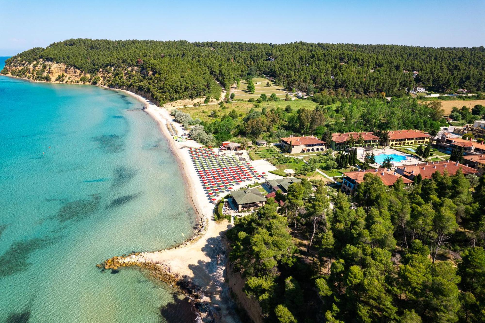Simantro Beach Sani (Chalkidiki) Exterior foto Aerial view of the resort