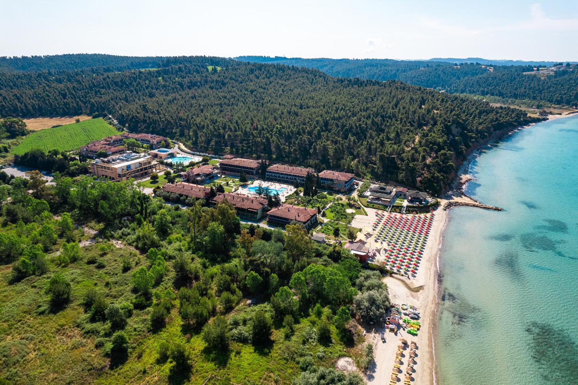 Simantro Beach Sani (Chalkidiki) Exterior foto Aerial view of the resort